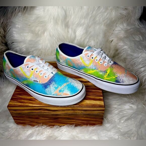 Vans Off The Wall 507698 Color Splash Low Top Retro 80s Men's 9 Woman’s Sz 10.5 - Picture 6 of 11